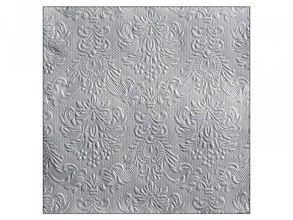 Салфетки 3-х слойные 16 шт "Барокко серебро" 33х33 см