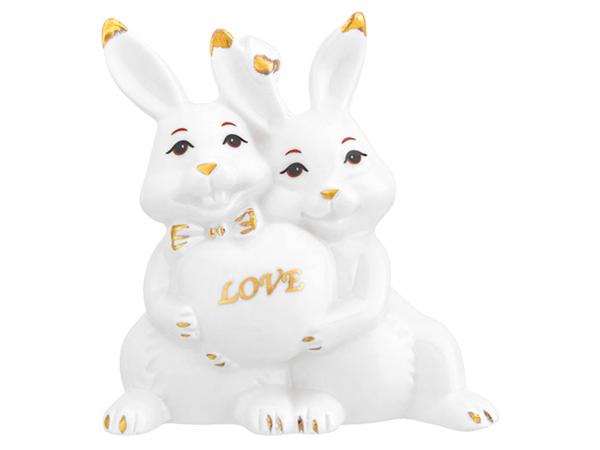 Влюбленные кролики 9,5х6х9,5 см