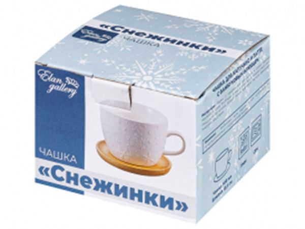Чайная пара 500 мл "Снежинки"