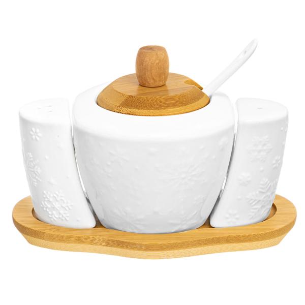 Набор для специй "Снежинки" 4 предмета