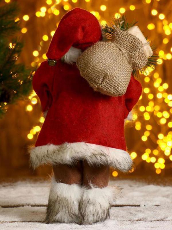 Дед Мороз с фонариком 30 см