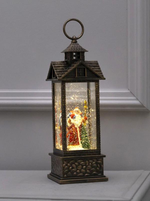 Фонарь светодиодный "Дед Мороз с подарками" 10,5х31 см