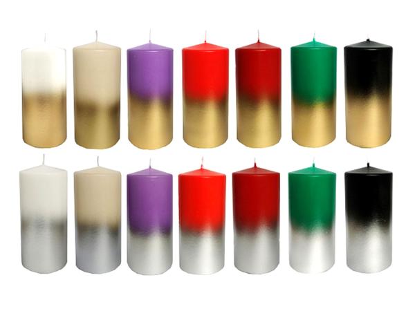 Свеча 50х100 мм с напылением микс