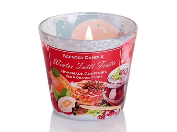 Свеча в стакане ароматическая "Зима Тутти Фрутти"