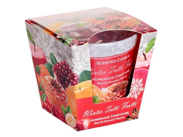 Свеча в стакане ароматическая "Зима Тутти Фрутти"