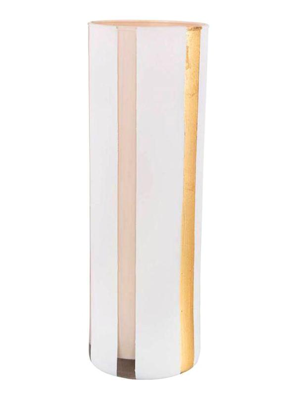 Ваза "CILINDRO GLAMOUR WHITE" 30 см