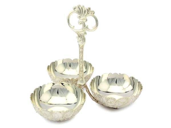 Конфетница 3-х ярусная 13х26 см