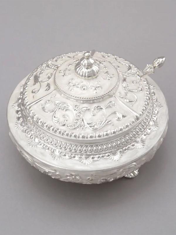 Сахарница с ложечкой 14х14х11 см