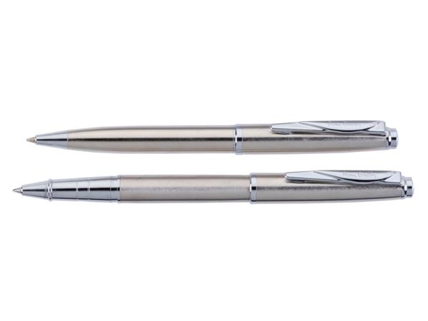 Набор подарочный Pierre Cardin Pen&Pen - Steel, ручка шариковая + ручка роллер