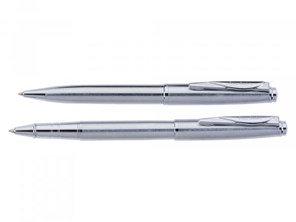 Набор подарочный Pierre Cardin Pen&Pen - Silver, ручка шариковая + ручка роллер