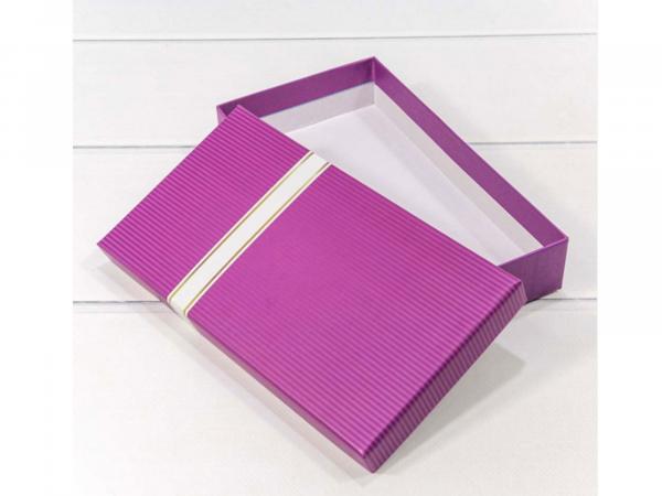 Подарочная коробка 22х12х4 см "Пурпурный"