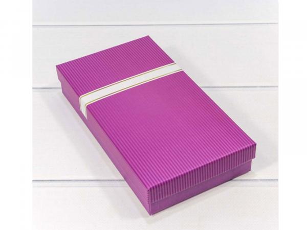 Подарочная коробка 22х12х4 см "Пурпурный"