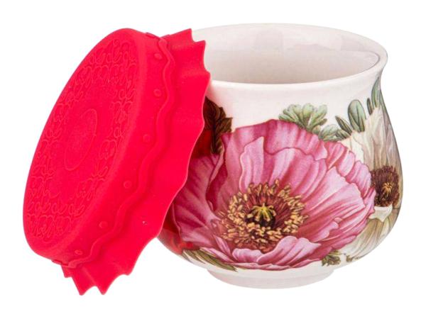 Баночка для мёда и варенья "Маки" 180 мл