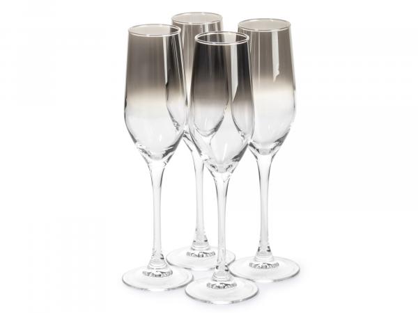 Набор бокалов для шампанского 4 шт. 160 мл "Серебряная дымка"