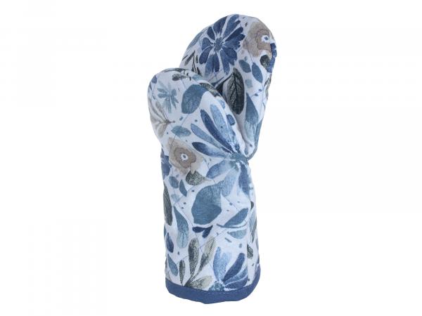 Прихватка-варежка "Синие цветы" 18х28 см