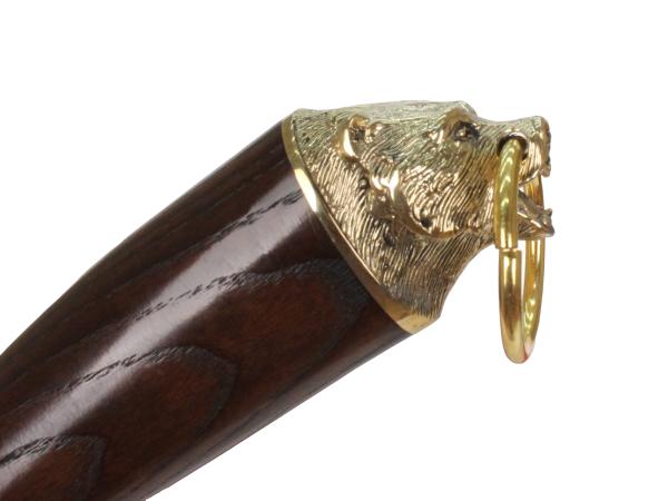 Ложка для обуви "Медведь" 60 см дерево латунь Россия