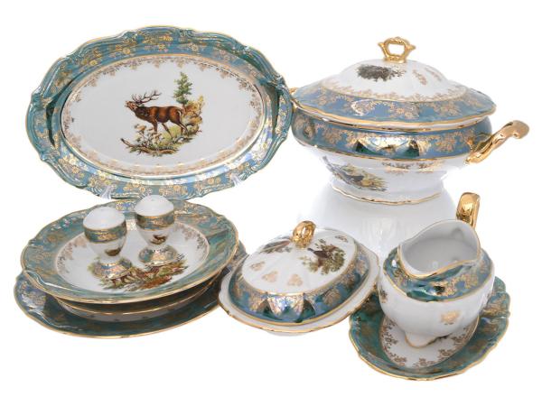 Столовый сервиз "Охота зеленая"