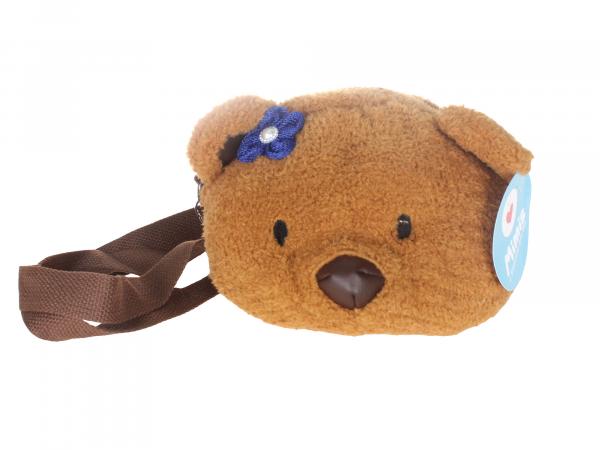 Игрушка-сумка "Медведь с цветком"