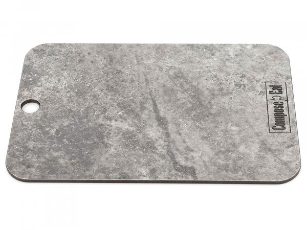 Доска разделочная 22х15см мрамор серый