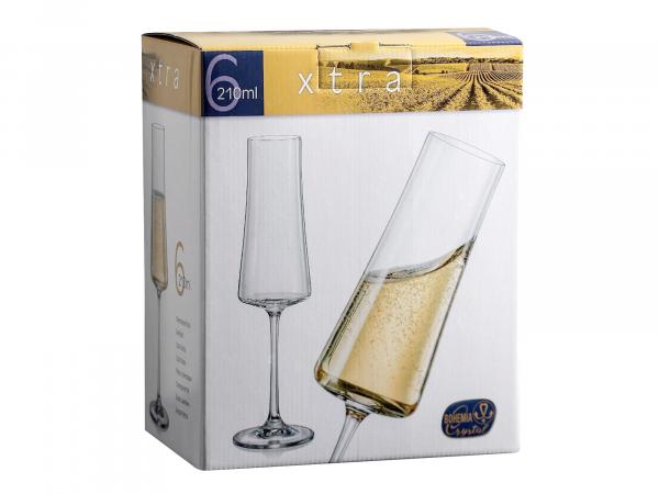 Набор бокалов для шампанского "Экстра" 210 мл 6 шт