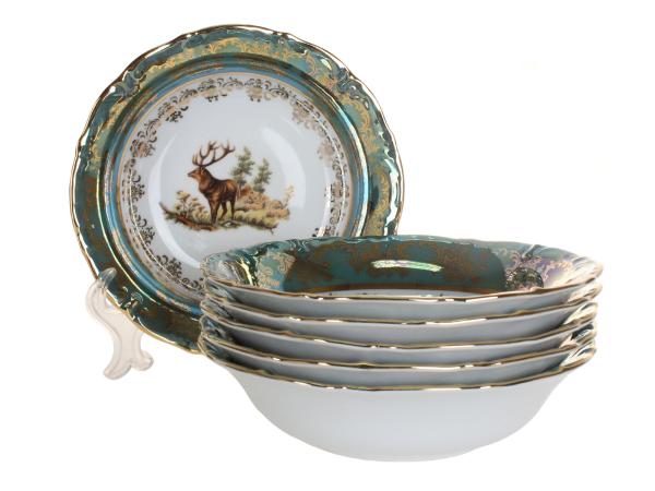 Набор салатников "Охота зеленая" 16 см 6 шт