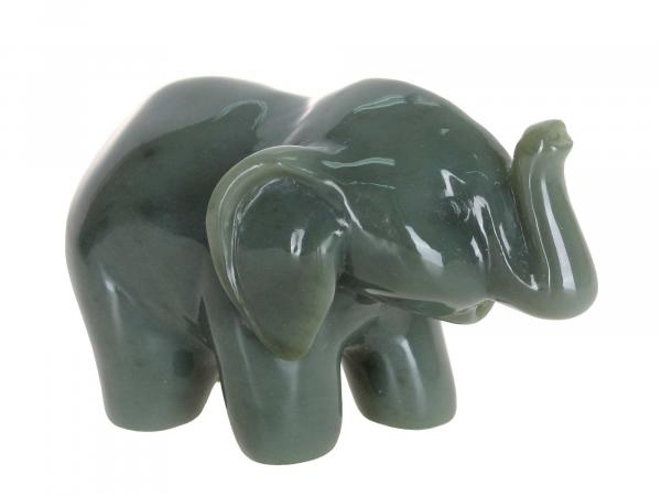 Слон 6х4 см, нефрит