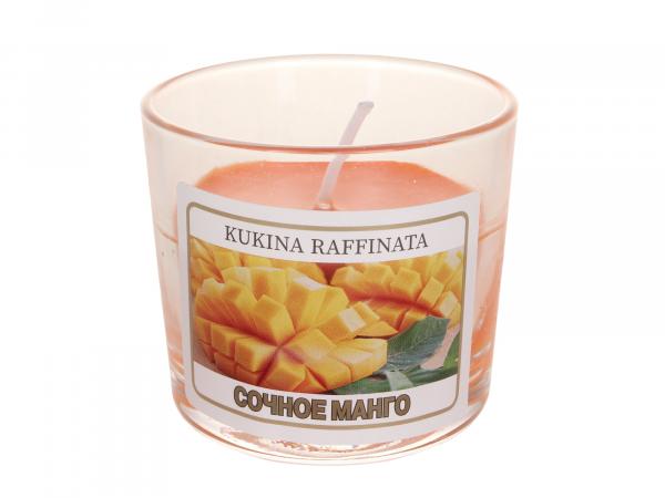 Свеча в стакане ароматическая "Сочное манго"