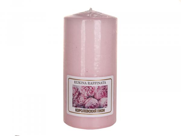 Свеча столбик ароматическая "Королевский пион" 12 см