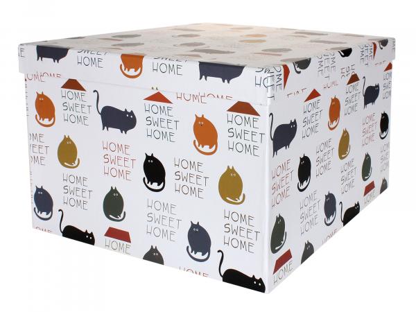Подарочная коробка "Кошечки" 24х24х16,5 см