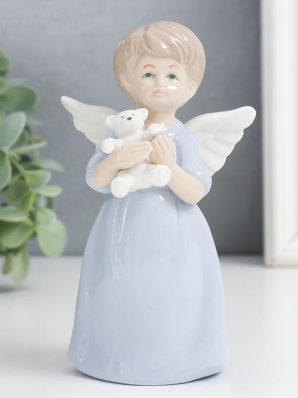 Девочка "Ангел с мишкой" 14 см