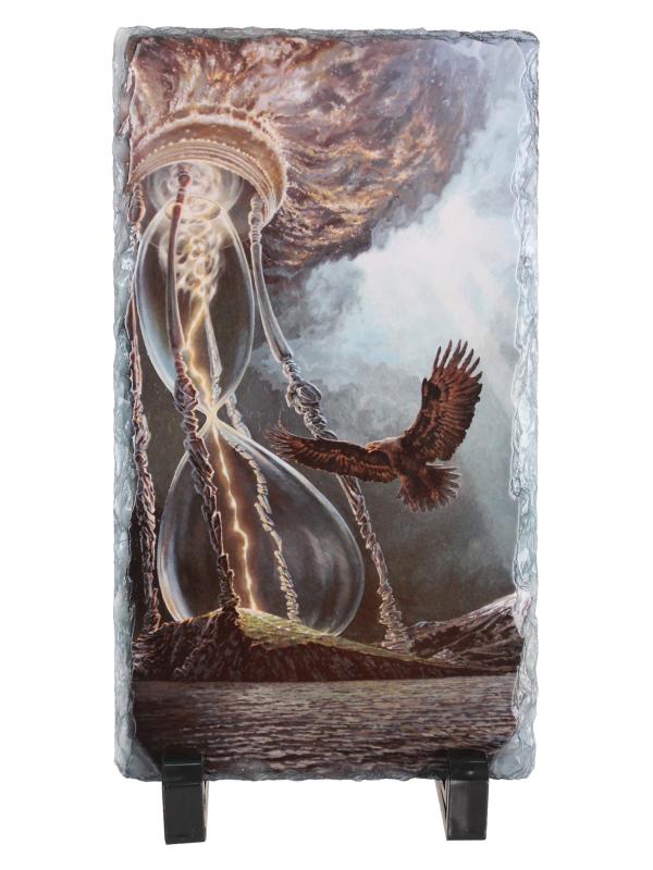 Картина на камне (сланец) "Сотворение Ольхона" 10х17 см