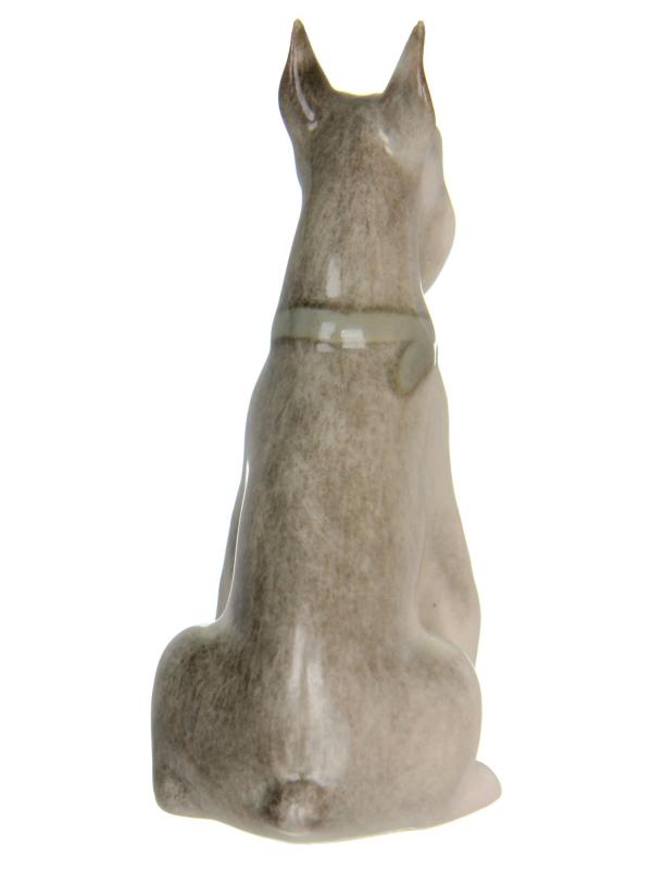 Скульптура "Цвергшнауцер сидящий Нора"