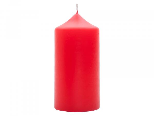 Свеча столбик 6х12 см красная
