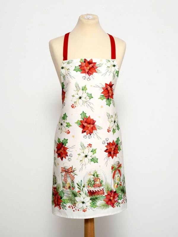 Фартук "Christmas red flowers" 60х70 см