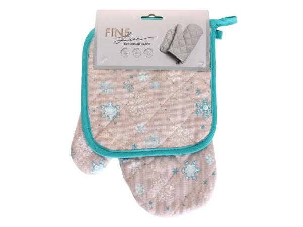 Набор прихваток 2 шт "Морозное утро" 18х28/18х18 см