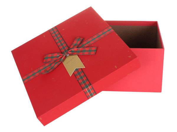 Подарочная коробка "Красный" 19х9,5 см