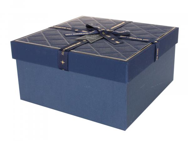 Подарочная коробка "Синий" 19х9,5 см