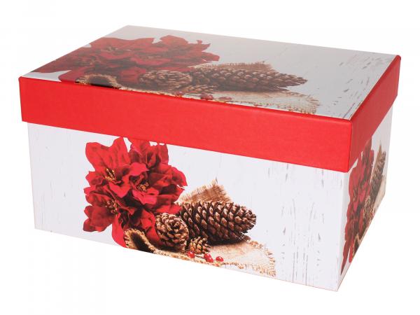 Подарочная коробка "Шишки" 22х15х11,5 см