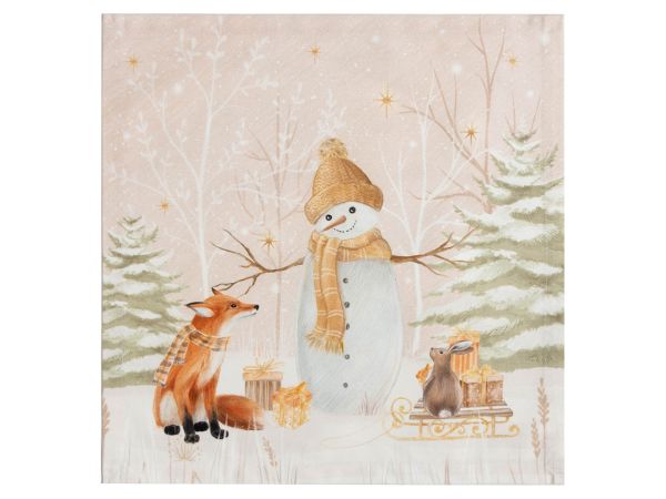 Набор салфеток "Christmas snowman" 40х40 см 4 шт
