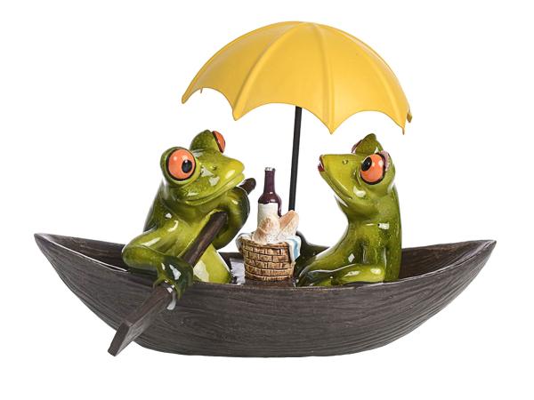 Фигурка "Фрогги в лодке" 18 х 12 см