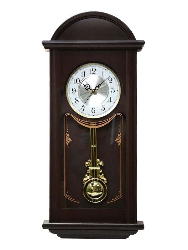 Часы с маятником 68х26 см венге