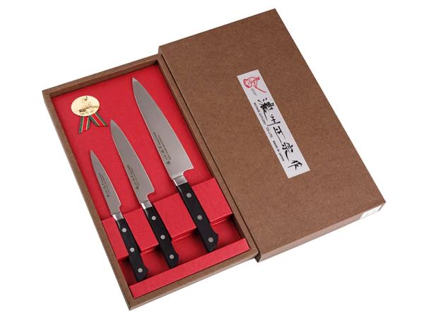 Набор кухонных ножей Satake Stainless Bolster 3 предмета