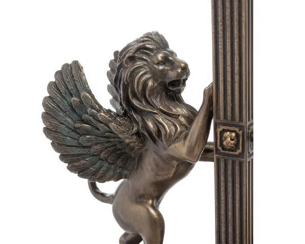 Часы песочные "Два крылатых льва" 20,5х7х18 см