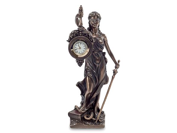 Статуэтка-часы "Фемида - Богиня правосудия" 18 см