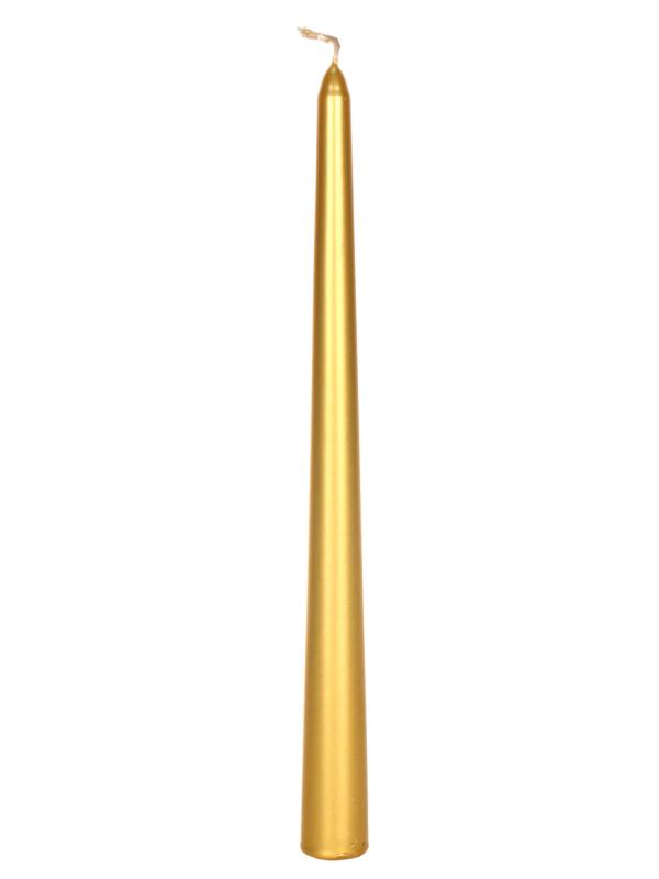 Свеча "Античная" 25 см золото