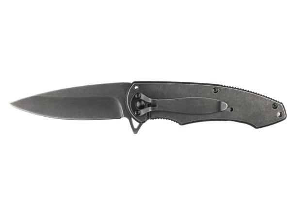 Нож Stinger 82 мм чёрный с медведем