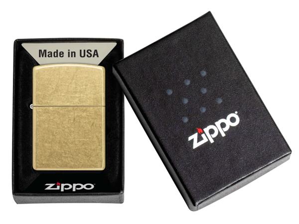 Зажигалка "Zippo" Classik с покрытием Street Brass, зол