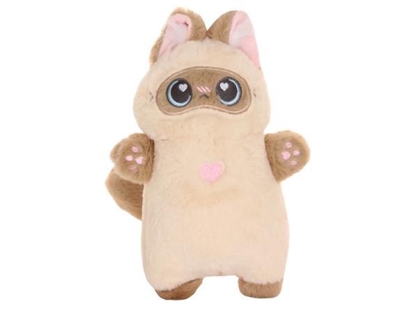 Мягкая игрушка Котик аниме с сердечками 25 см в ассортименте
