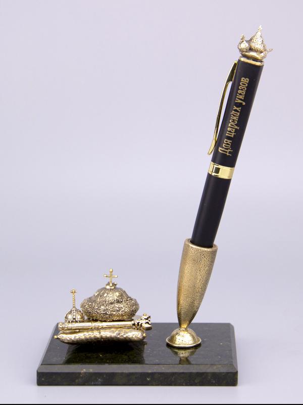 Ручка "Вашему Величеству" с держателем и фигуркой в футляре