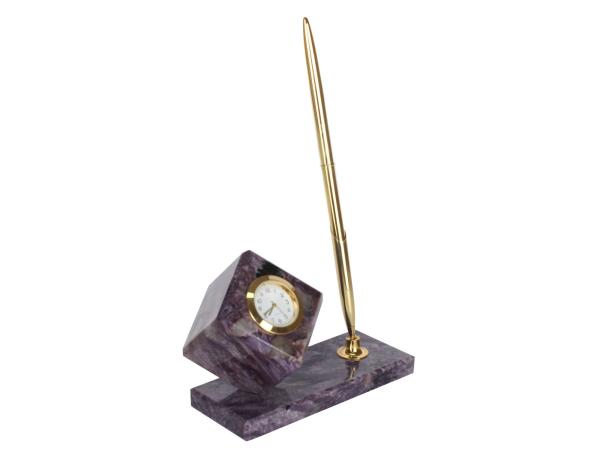 Письменный набор "Часы-куб № 3,6" 12х5х9 см